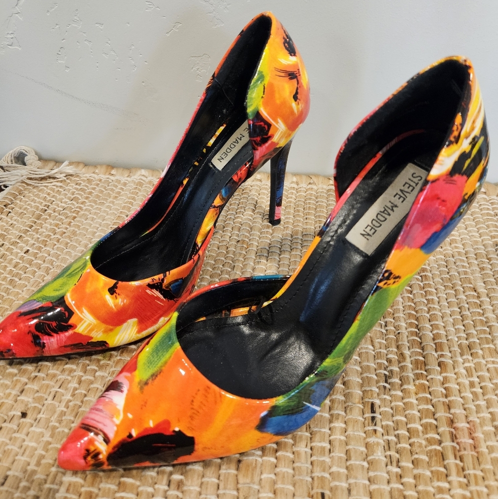 Steve Madden Vibrant Multicolor Heels